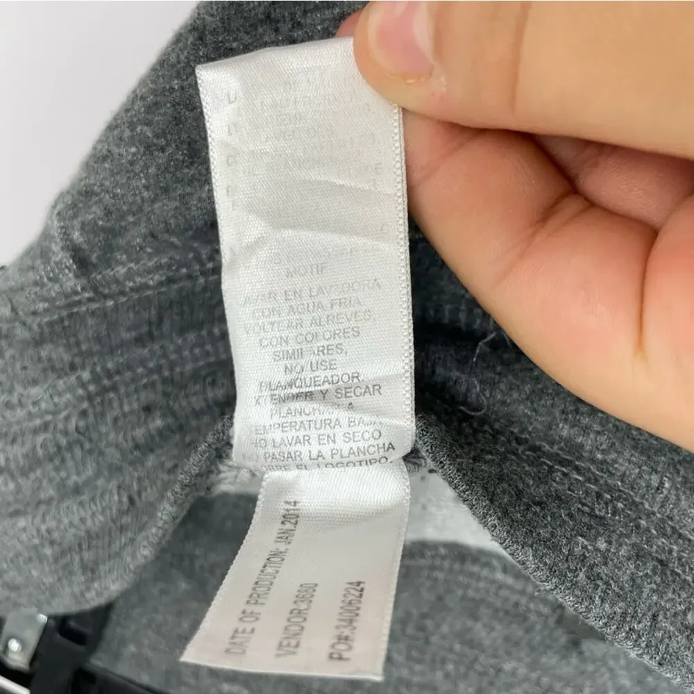 Alo gray cropped joggers sweat pants size Small Petite